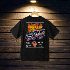 Akita Retro Racer Tee | Vintage JDM Car Graphic T-Shirt