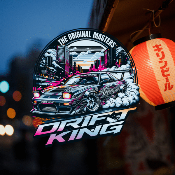 Drift King Tee | Retro Japanese Drift Car T-Shirt - Image 5